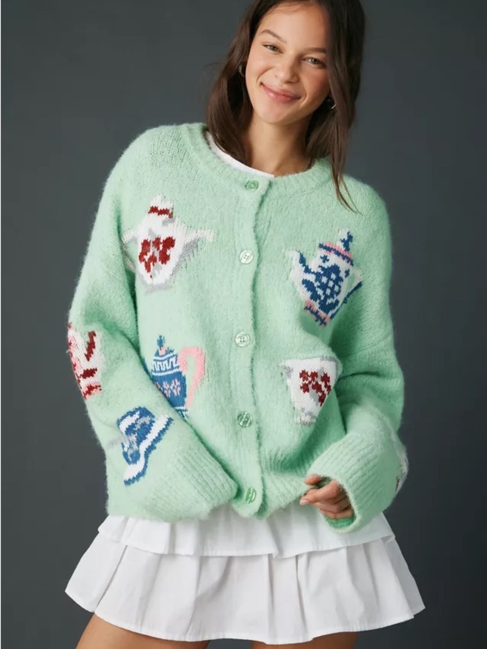 BDG Tea Time Oversized Cardigan